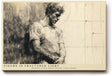 Paul Sinus Wandbild 120x80cm Klassische Maennerfigur Zeichnung Moderne Figurstudie Kunst fuer Wohnzimmer Büro und Atelier