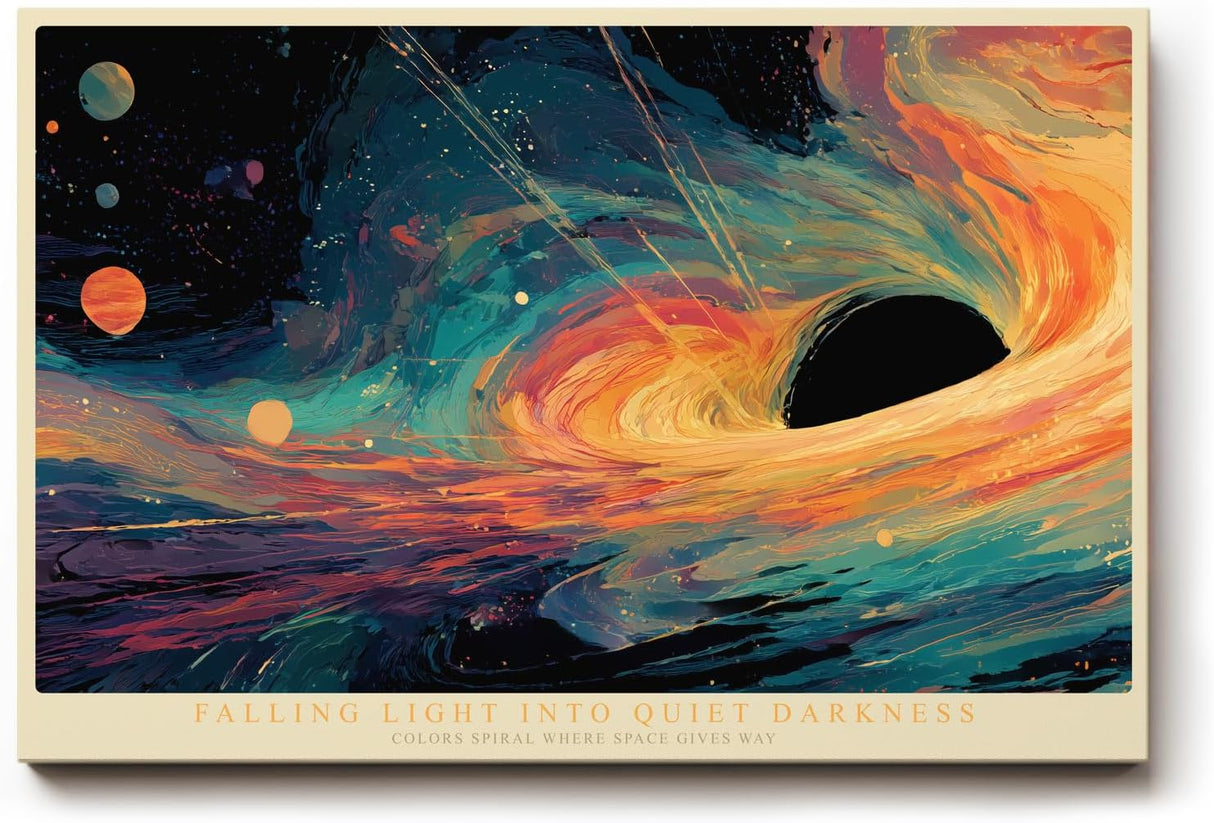 Paul Sinus Wandbild 120x80cm Kosmische Spiralgalaxie abstrakte Space Art moderne Universum Kunst Wanddekoration