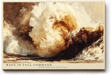 Paul Sinus Wandbild 120x80cm Kraftvolle Meereswelle Abstrakte Ozean Kunst Dynamische Natur Darstellung