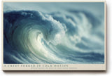 Paul Sinus Wandbild 120x80cm Kraftvolle Meereswelle moderne Ozean Kunst mit dynamischer Wasserstruktur