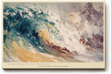 Paul Sinus Wandbild 120x80cm Kraftvolle Ozeanwelle – Dynamische Meereskunst mit starker Brandung für moderne Wohnräume