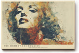 Paul Sinus Wandbild 120x80cm Künstlerisches Frauenportrait Abstrakte Malerei in Warmen Farben für Wohnzimmer Schlafzimmer Büro
