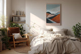 Paul Sinus Wandbild in 40x60cm Landscape in Planes – Abstrakte Landschaft in erdigen und kühlen Tönen für moderne Raumgestaltung