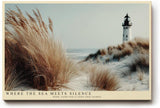 Paul Sinus Wandbild 120x80cm Leuchtturm Duenen Meer moderne Kuestenlandschaft Naturfotografie grosses Landschaftsbild stilvolle Wanddekoration fuer Wohnzimmer Büro