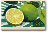 Paul Sinus Wandbild 120x80cm Limette Frucht Makro Zitrus Stillleben grüne Küche Kunst moderne Food Illustration Wanddekoration für Küche Esszimmer Bar Restaurant