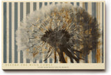 Paul Sinus Wandbild 120x80cm Loewenzahn Pusteblume moderne botanische Kunst abstraktes Naturmotiv beige grau stilvolle Wanddekoration fuer Wohnzimmer Büro