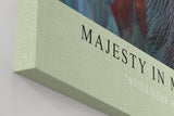Paul Sinus Wandbild in 40x60cm Majesty in Motion – majestätisches Vogelporträt in warmen Orangeund Blautönen für edle Raumgestaltung