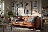 Paul Sinus Wandbild in 40x60cm Moon Void – Abstrakte Kunst mit hellem Vollmondmotiv und dynamischer Strukturkomposition