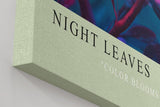 Paul Sinus Wandbild in 40x60cm Night Leaves – elegante Pflanzenblätter in stimmungsvoller Abendfarbpalette aus Pink, Lila und Blau
