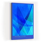 Paul Sinus Wandbild in 40x60cm Oceanic Layers – Abstrakte Tiefen in Blau für moderne Raumgestaltung