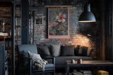 Paul Sinus Wandbild in 40x60cm Painted Flowers – kunstvolle Blütendarstellung in pastellfarbenem Relief-Stil