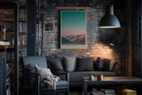 Paul Sinus Wandbild in 40x60cm Pastel Dunes mit sanft geschwungenen Dünen im goldenen Abendlicht für elegante Wandgestaltung
