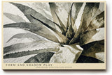 Paul Sinus Wandbild 120x80cm Pflanze Aquarell modern beige schwarz botanische Kunst Kunstdruck grosses Kunstbild elegante Wanddekoration fuer Wohnzimmer Büro Flur