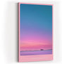 Paul Sinus Wandbild in 40x60cm Pink Horizon mit farbintensivem Sonnenaufgangshimmel in Pinkund Blautönen für moderne Wandgestaltung