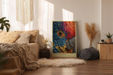 Paul Sinus Wandbild in 40x60cm Plume Architect Farbenprächtiges Papageienportrait in intensiven Tönen