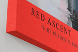 Paul Sinus Wandbild in 40x60cm Red Ascent – Abstraktes Kunstwerk mit intensivem Rot zwischen Schwarz und Weiß