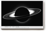 Paul Sinus Wandbild 120x80cm Ringplanet Kosmos Minimalistische Weltraum Kunst Schwarz Weiss Planet Illustration Kunstdruck Poster Grosse Wanddekoration fuer Wohnzimmer Büro Schlafzimmer