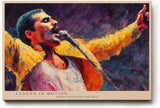Paul Sinus Wandbild 120x80cm Rock Saenger Konzert Kunst expressive Musik Illustration moderne Wanddekoration fuer Wohnzimmer Musikzimmer Büro