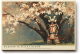 Paul Sinus Wandbild 120x80cm Samurai Unter Blühendem Baum Japanische Kunst LeinWandbild 120x80cm Asiatische Krieger Szene Wanddekoration