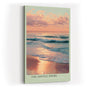 Paul Sinus Wandbild in 40x60cm Sanfter Sonnenuntergang am Meer mit pastellfarbenem Himmel und weichen Wellen