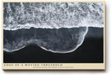 Paul Sinus Wandbild 120x80cm Schwarz Weiss Wellen Luftaufnahme Strand Minimalistische Meereskunst
