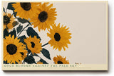 Paul Sinus Wandbild 120x80cm Sonnenblumen Illustration mit goldenen Blueten moderne florale Naturkunst