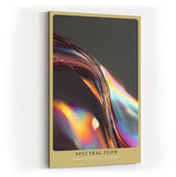 Paul Sinus Wandbild in 40x60cm Spectral Flow – minimalistisches Farbspiel in fließenden Kurven und schillernden Reflexionen für elegante Raumgestaltung