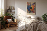 Paul Sinus Wandbild in 40x60cm Spotlight Collision Abstrakte Farbexplosion mit zentralem Fokus