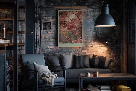 Paul Sinus Wandbild in 40x60cm Spring Blossoms – romantische Kirschblüten im sanften Frühlingslicht in zarter Farbgestaltung