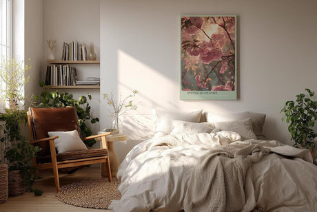 Paul Sinus Wandbild in 40x60cm Spring Blossoms – romantische Kirschblüten im sanften Frühlingslicht in zarter Farbgestaltung