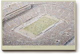 Paul Sinus Wandbild 120x80cm Stadion Panorama Sport Kunst LeinWandbild 120x80cm Fußball Arena Wanddekoration