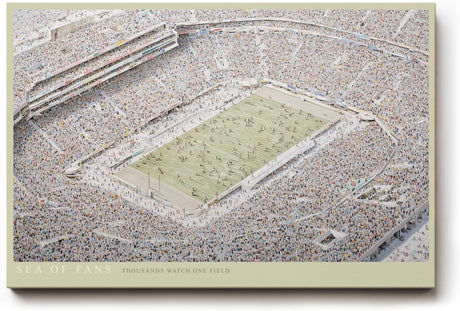 Paul Sinus Wandbild 120x80cm Stadion Panorama Sport Kunst LeinWandbild 120x80cm Fußball Arena Wanddekoration