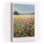 Paul Sinus Wandbild in 40x60cm Summer in Bloom Blühende Sommerwiese mit farbenfrohen Wildblumen unter blauem Himmel für frische Raumakzente