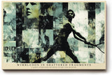 Paul Sinus Wandbild 120x80cm Tennis Spieler Abstrakte Sport Collage Moderne Wimbledon Kunstmotiv Dynamische Illustration
