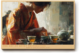 Paul Sinus Wandbild 120x80cm The Art of Quiet Preparation Teezeremonie Szene mit Teekannen und Tassen Kunst Poster für Wohnzimmer Küche