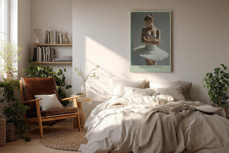 Paul Sinus Wandbild in 40x60cm The Ballet Pause – anmutiges Ballettmotiv in realistischer Malweise für elegante Raumgestaltung
