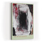 Paul Sinus Wandbild in 40x60cm The Black Passage – Ausdrucksstarke abstrakte Kunst in Schwarz, Weiß und Rot