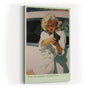 Paul Sinus Wandbild in 40x60cm The Blonde Vendetta – Blonde Frau mit Pistole im Retro-Pin-up-Stil