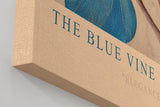 Paul Sinus Wandbild in 40x60cm The Blue Vine Botanische Illustration einer blauen Kletterpflanze mit feinen Blüten und Blättern