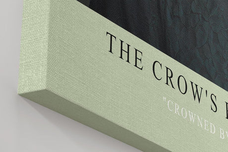 Paul Sinus Wandbild in 40x60cm The Crow's Heir – Porträt einer Frau mit Krähenkrone aus Zweigen und Blättern