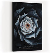Paul Sinus Wandbild in 40x60cm The Dark Bloom – Detailliertes Blumenmotiv in dunklen und kühlen Farbtönen
