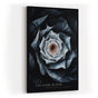 Paul Sinus Wandbild in 40x60cm The Dark Bloom – Detailliertes Blumenmotiv in dunklen und kühlen Farbtönen