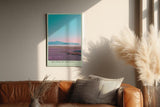 Paul Sinus Wandbild in 40x60cm The Edge of Serenity mit pastellfarbener Landschaft und ruhigem See für entspannende Wandgestaltung