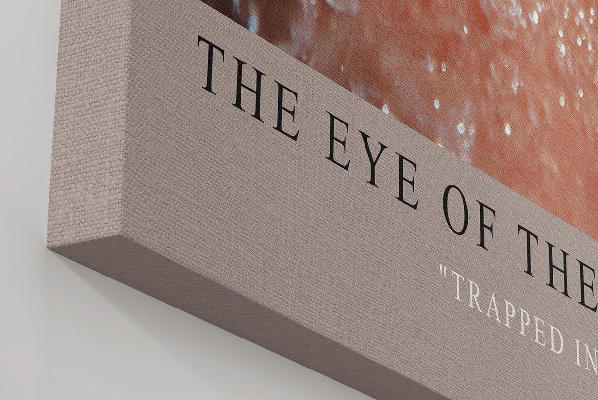 Paul Sinus Wandbild in 40x60cm The Eye of the Current – fesselndes Unterwasser-Augenporträt mit intensiver Farbund Detailwirkung für moderne Raumgestaltung