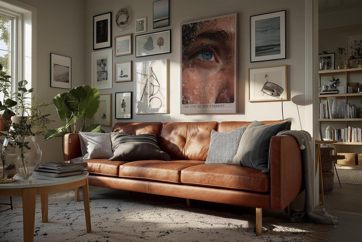 Paul Sinus Wandbild in 40x60cm The Eye of the Current – fesselndes Unterwasser-Augenporträt mit intensiver Farbund Detailwirkung für moderne Raumgestaltung