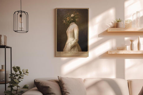 Paul Sinus Wandbild in 40x60cm The Floral Portrait – Stilvolle Kunst mit floraler Symbolik und zeitloser Eleganz