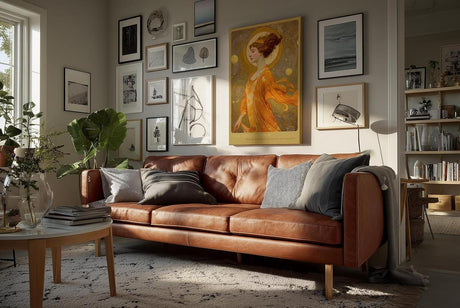 Paul Sinus Wandbild in 40x60cm The Golden Hour mit eleganter Frau in goldener Robe vor strahlendem Kreis für luxuriöse Wandgestaltung