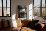 Paul Sinus Wandbild in 40x60cm The Liquid Crown – Fotografische Nahaufnahme einer Wasserkrone im Moment des Aufpralls