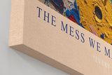 Paul Sinus Wandbild in 40x60cm The Mess We Made Abstraktes Farbflächenund Spritzmuster