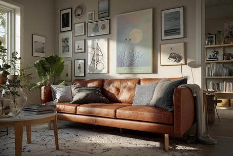 Paul Sinus Wandbild in 40x60cm The Moon Perch Vögel auf kahlen Ästen vor großem Mond im sanften Farbenspiel aus Blau und Rosa